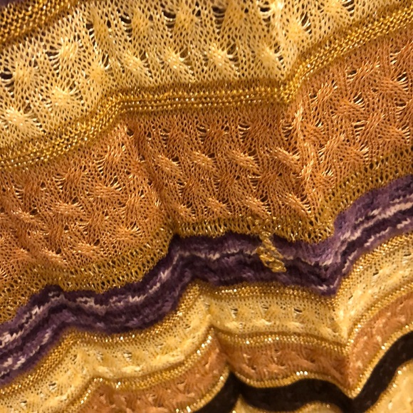Missoni Scarf Blue Royal Blue Chevron Design - Women  Authentic Missoni scarf
